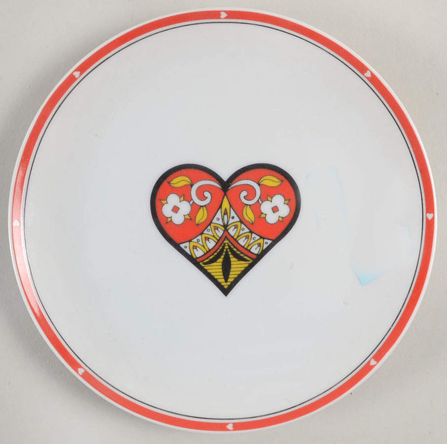 Variations-Card Suit Salad Plate by Fitz & Floyd-1