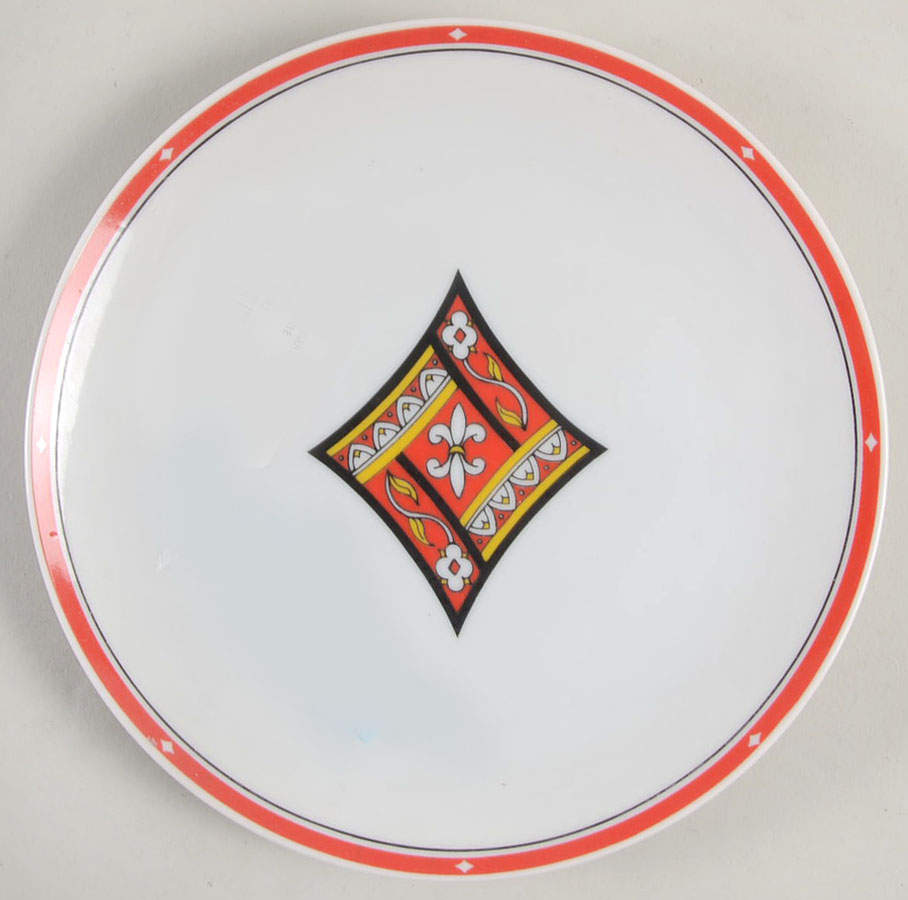 Variations-Card Suit Salad Plate by Fitz & Floyd-1