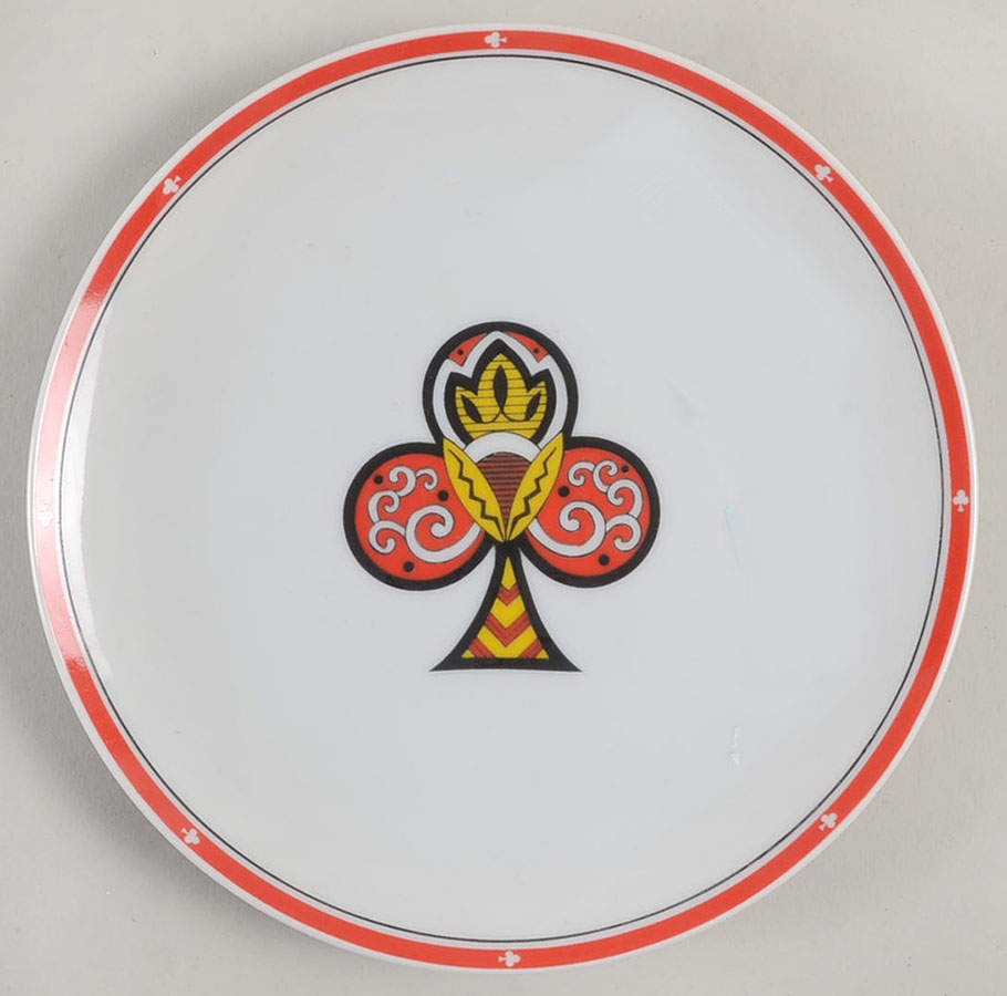 Variations-Card Suit Salad Plate by Fitz & Floyd-1