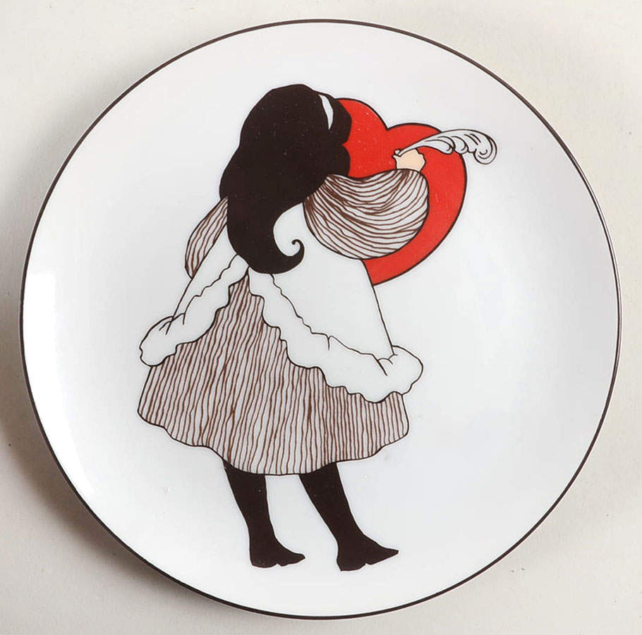 Variations Love Letters Salad Plate by Fitz & Floyd-1
