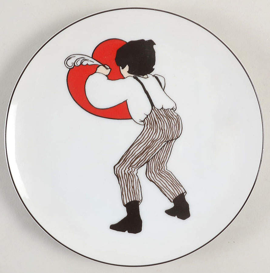 Variations Love Letters Salad Plate by Fitz & Floyd-1