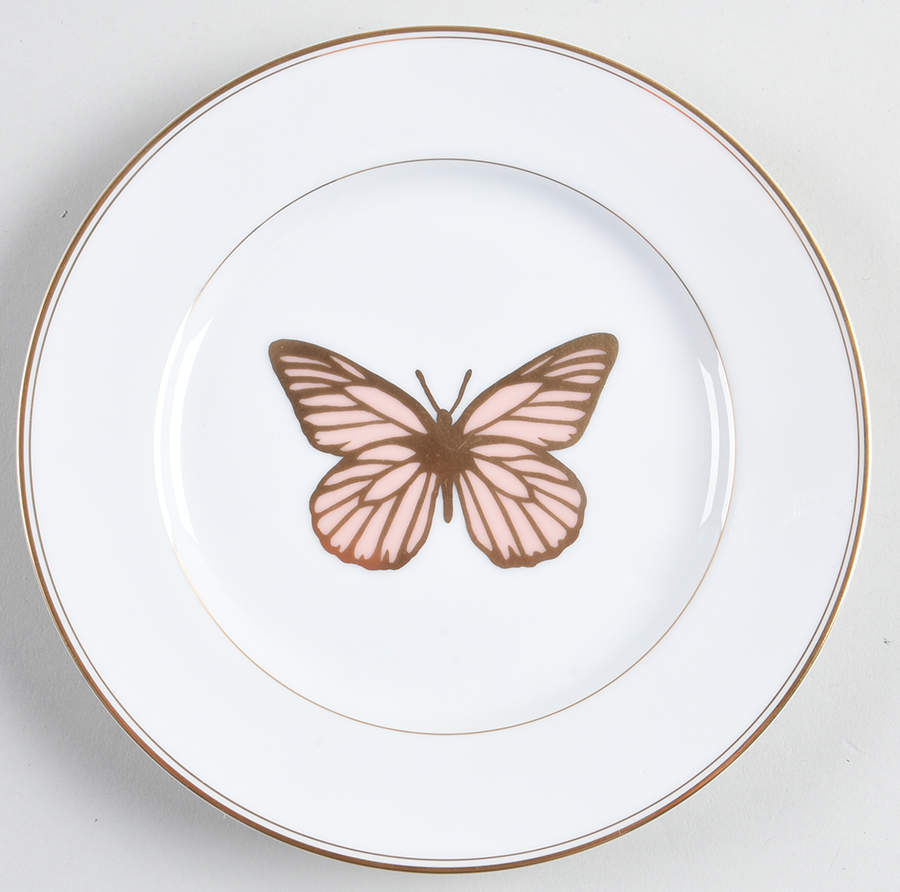 Golden Butterfly Salad Plate by Fitz & Floyd-1
