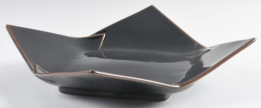 Tenmoku 9" Lotus Plate by Fitz & Floyd-1
