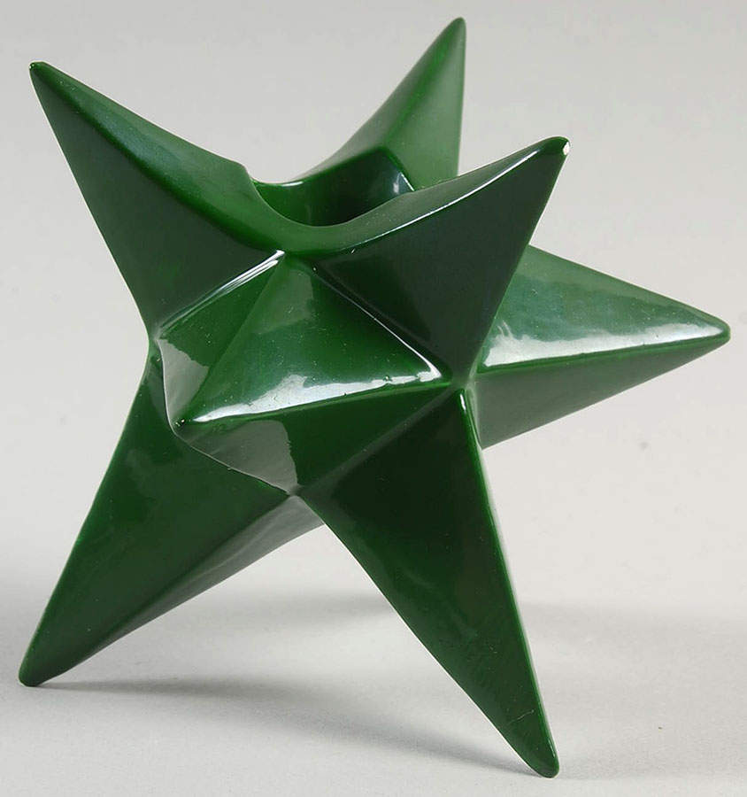 Christmas Star Figural Candlestick by Fitz & Floyd-1