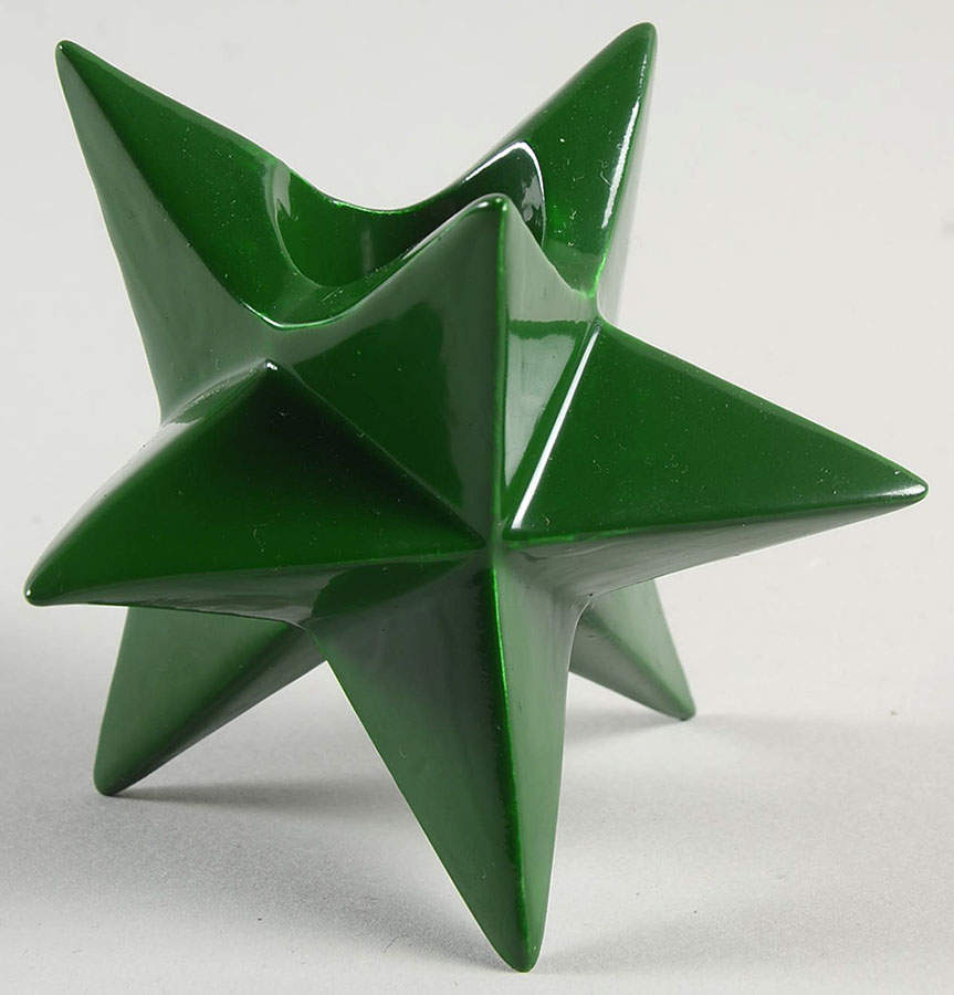 Christmas Star Figural Candlestick by Fitz & Floyd-1
