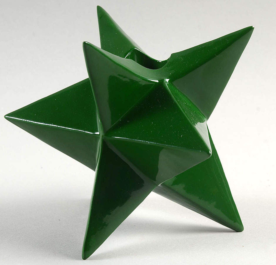 Christmas Star Figural Candlestick by Fitz & Floyd-1