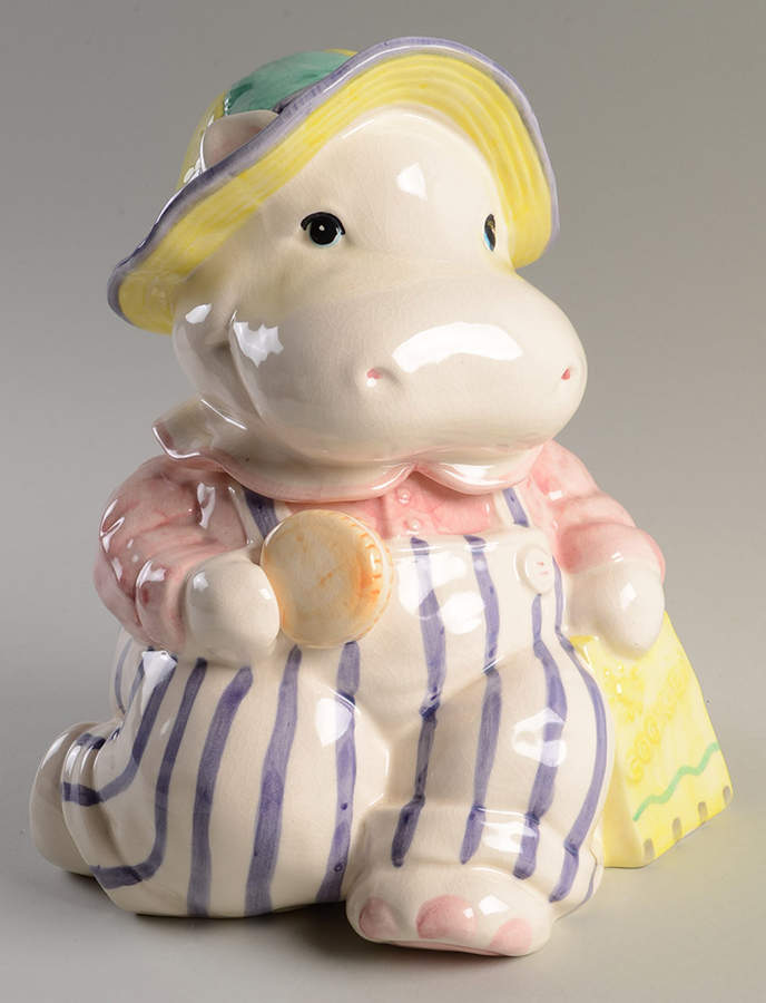 Petting Zoo Figural Cookie Jar & Lid by Fitz & Floyd-1