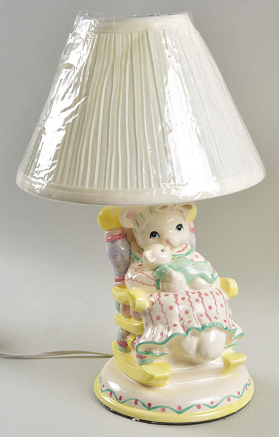 Petting Zoo Electric Lamp & Shade by Fitz & Floyd-1