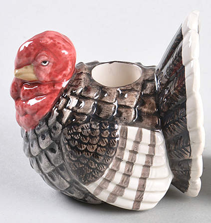Harvest Turkey 3" Candlestick by Fitz & Floyd-1