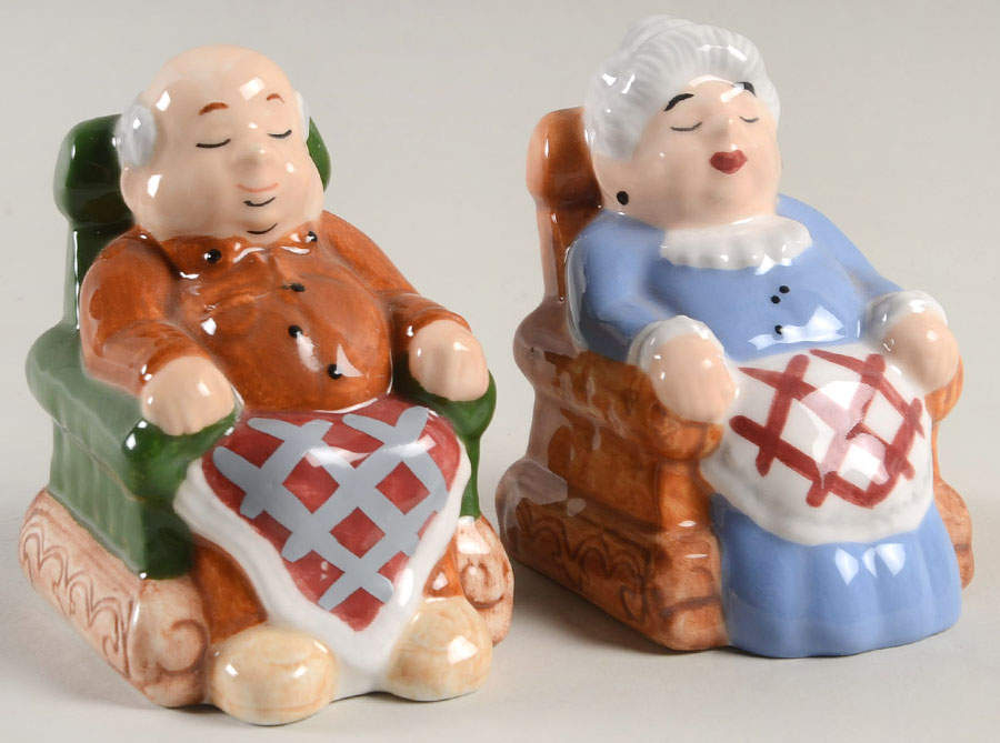 Movers and Shakers Figural Salt & Pepper Set by Fitz & Floyd-1