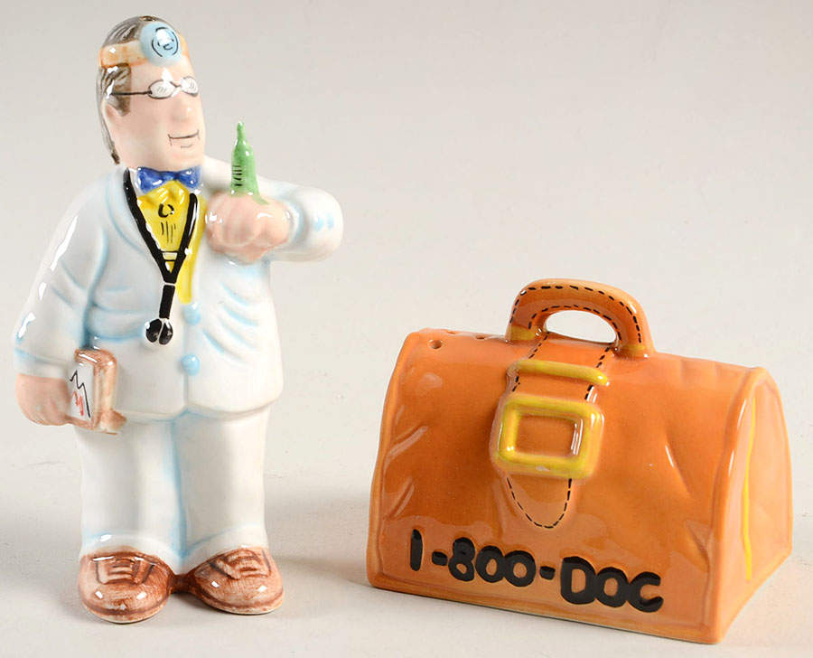 Movers and Shakers Figural Salt & Pepper Set by Fitz & Floyd-1