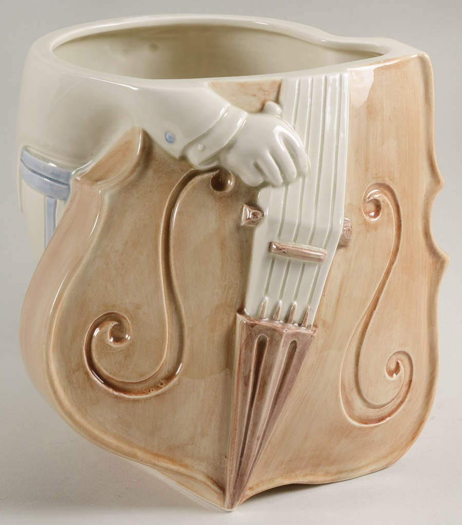 Rhythm and Blues Cookie Jar No Lid by Fitz & Floyd-1