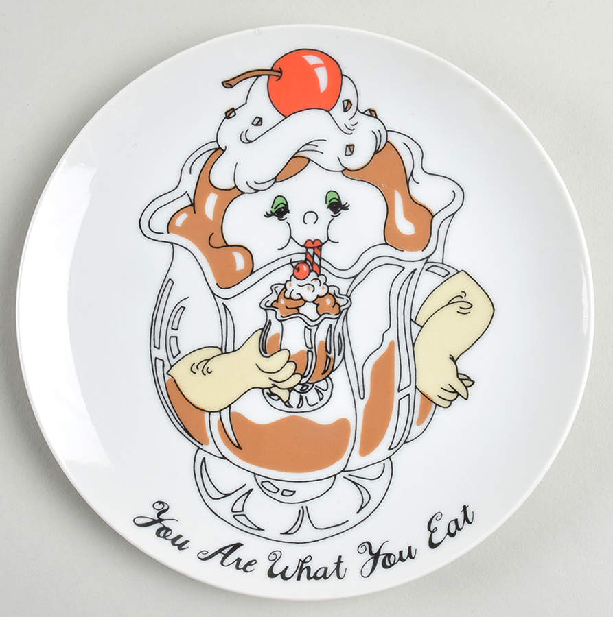 You Are What You Eat Salad Plate by Fitz & Floyd-1