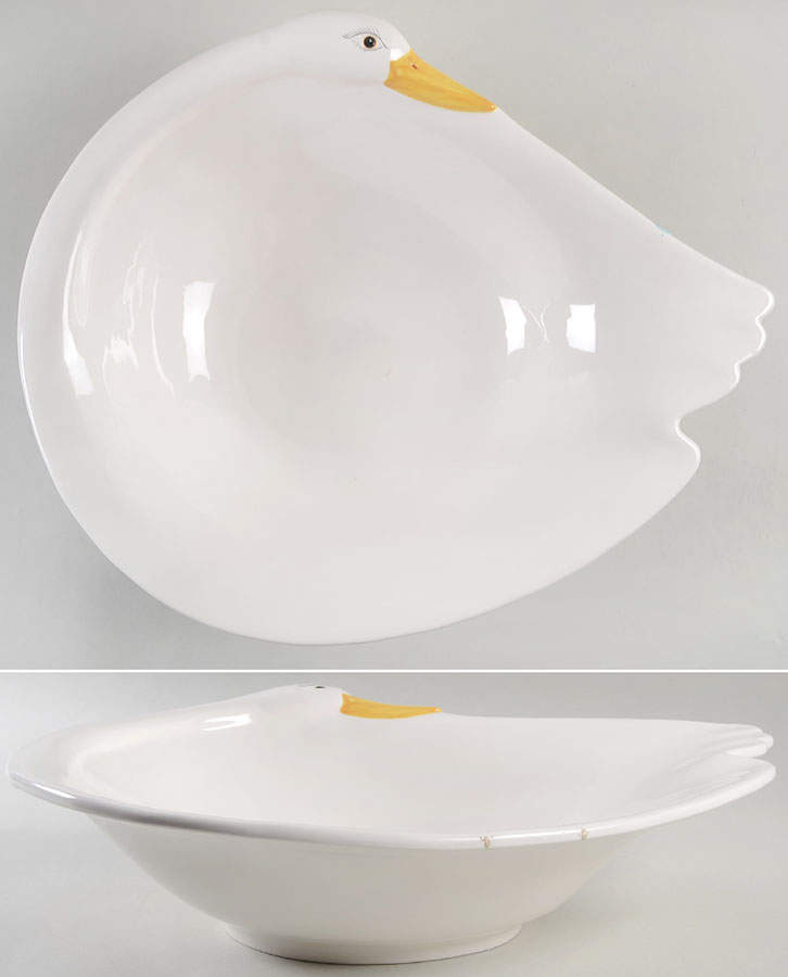 Les Ducks 18" Round Serving Bowl by Fitz & Floyd-1