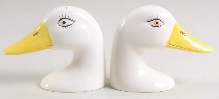 Les Ducks Salt & Pepper Set by Fitz & Floyd-1