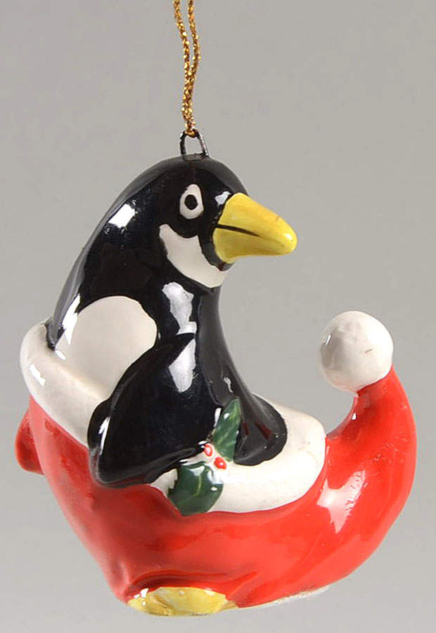 Santa Penguin Ornament by Fitz & Floyd-1