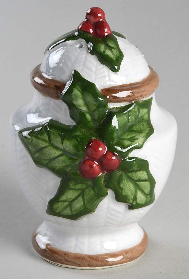 Holly Herringbone Salt Shaker by Fitz & Floyd-1