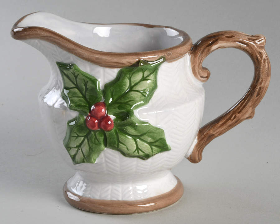 Holly Herringbone Creamer by Fitz & Floyd-1