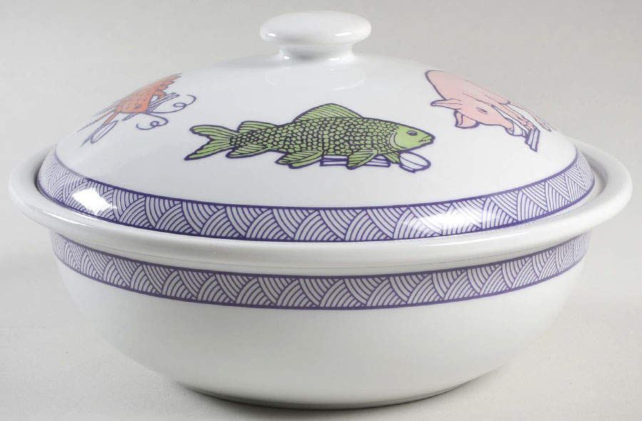 FIT117 Round Covered Vegetable by Fitz & Floyd-1