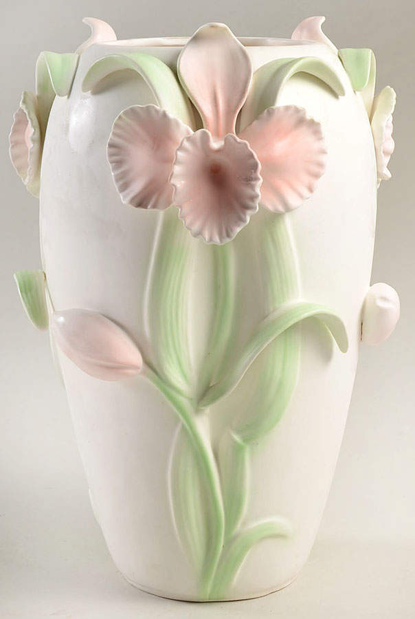 Orchid 10" Vase by Fitz & Floyd-1