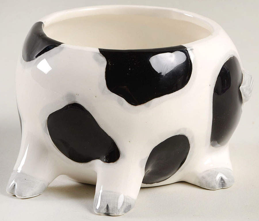 Daisy Cow Sugar Bowl No Lid by Fitz & Floyd-1