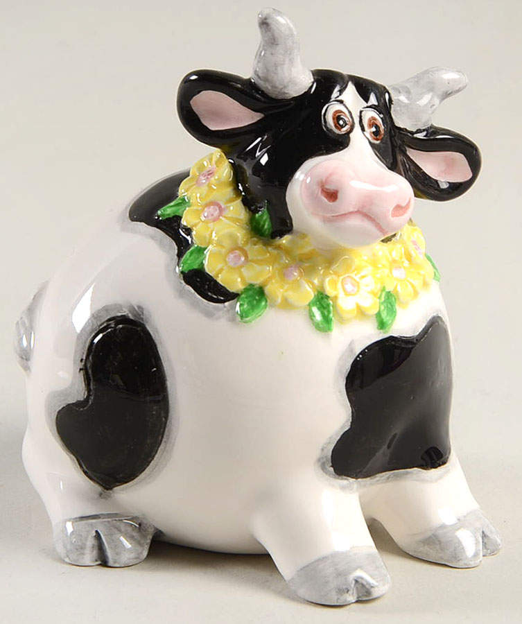 Daisy Cow Pepper Shaker by Fitz & Floyd-1