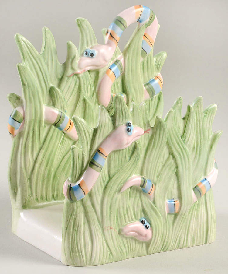 Snake in the Grass Napkin Holder by Fitz & Floyd-1