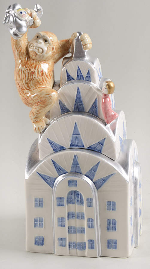 Gotham Gorilla Candy Jar & Lid by Fitz & Floyd-1