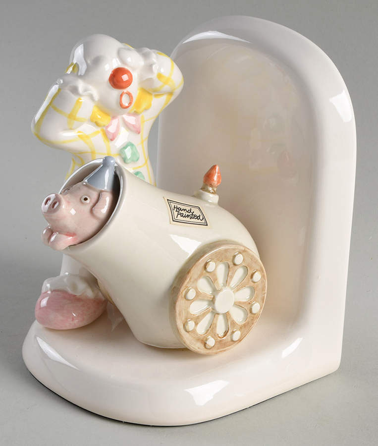 Circus Single China Bookend by Fitz & Floyd-1