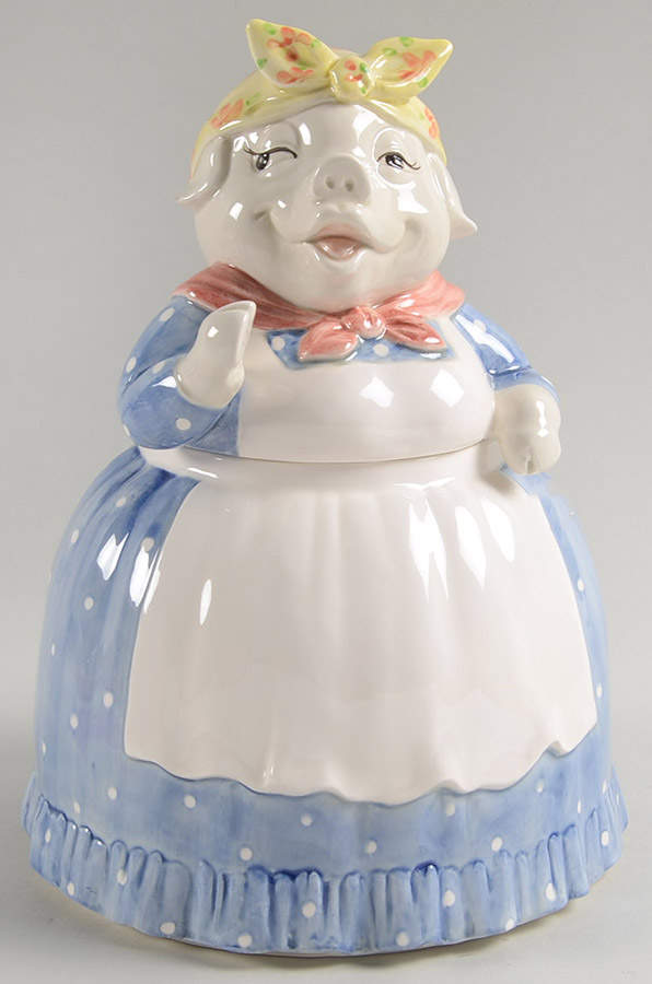 Barnyard Animals Cookie Jar & Lid by Fitz & Floyd-1