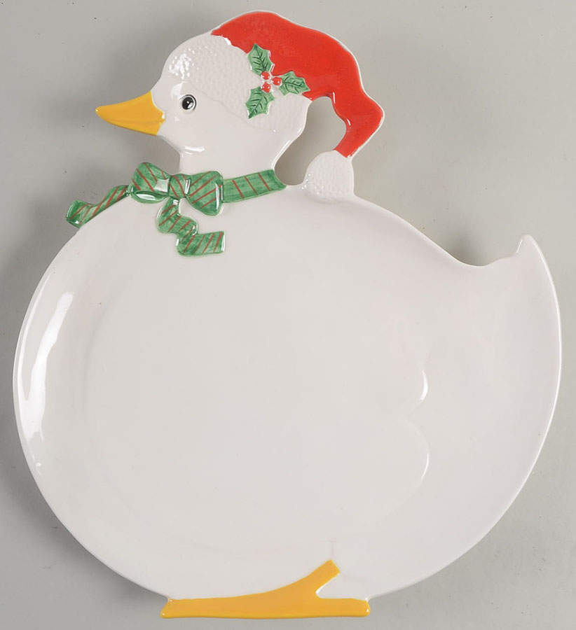 Quismas Quackers 11" Oval Tray by Fitz & Floyd-1