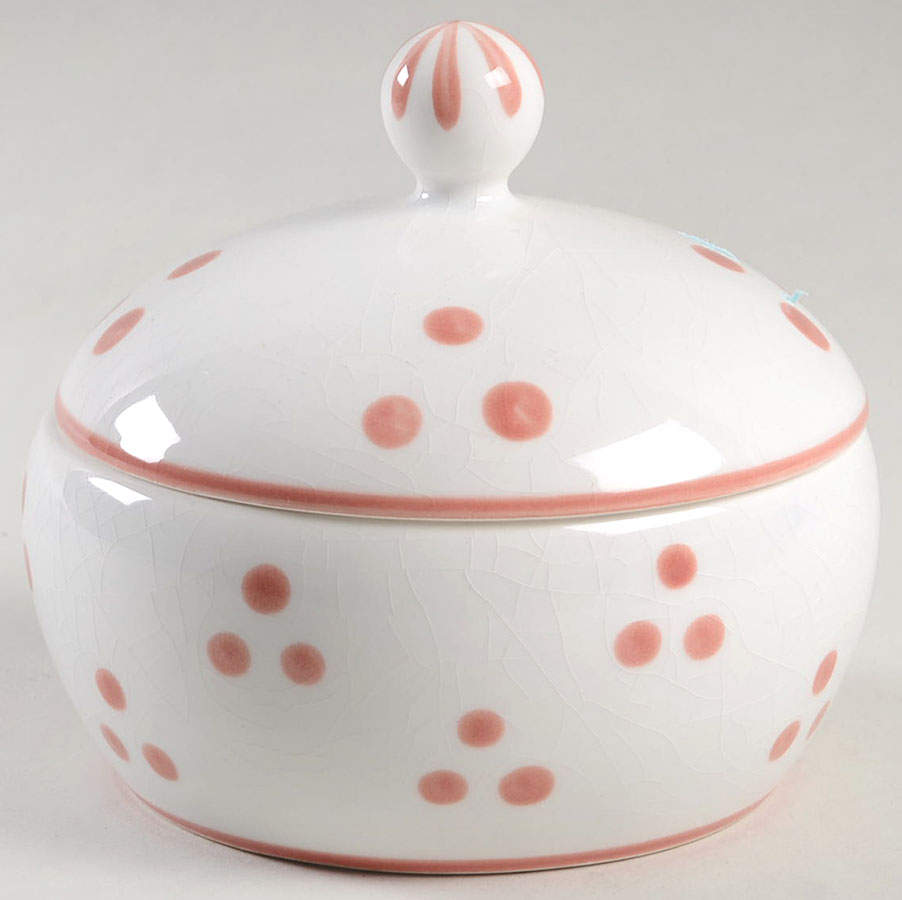 Village Fair Red Butter Tub & Lid by Fitz and Floyd-1