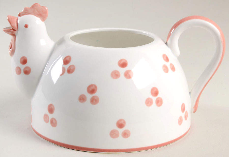 Village Fair Red Teapot No Lid by Fitz & Floyd-1