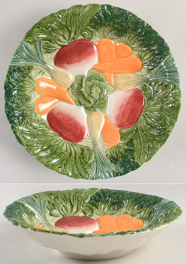 Garden Rabbit 9" Round Vegetable Bowl by Fitz & Floyd-1