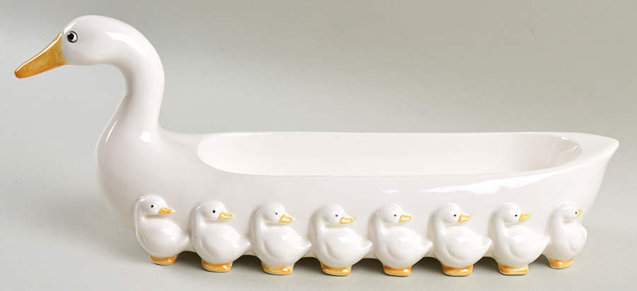 Duck Cracker Server-Boat by Fitz & Floyd-1