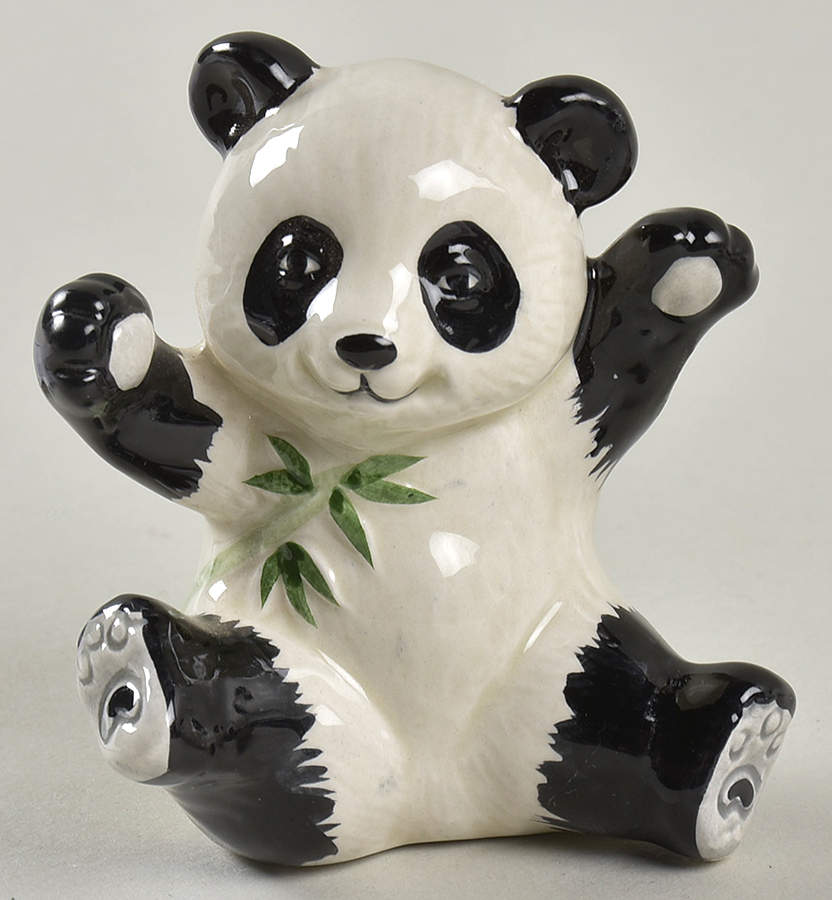Panda Sitting Tumbling Clown Figurine by Fitz & Floyd-1