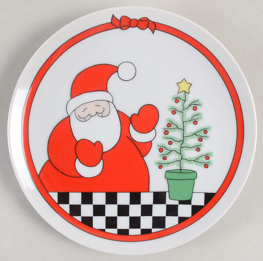 Santa Grows a Tree Salad Plate by Fitz & Floyd-1