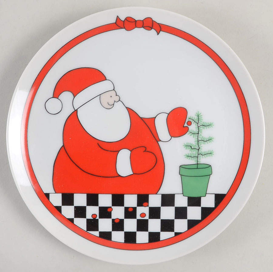 Santa Grows a Tree Salad Plate by Fitz & Floyd-1