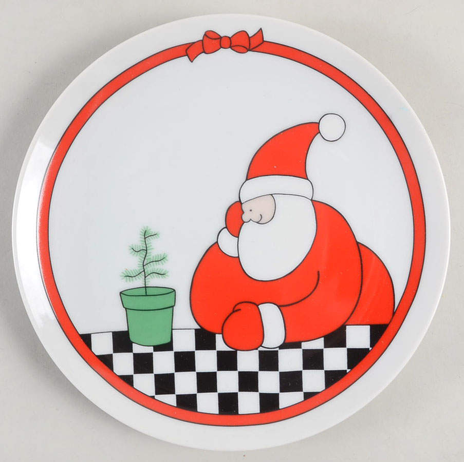 Santa Grows a Tree Salad Plate by Fitz & Floyd-1