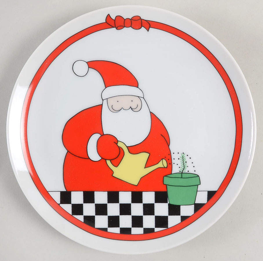 Santa Grows a Tree Salad Plate by Fitz & Floyd-1