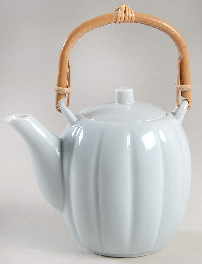 Chrysanthemum (Celacon Blue) Mini Teapot & Lid by Fitz & Floyd-1