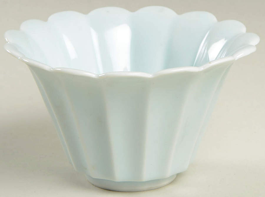 Chrysanthemum (Celacon Blue) Rice Bowl by Fitz & Floyd-1