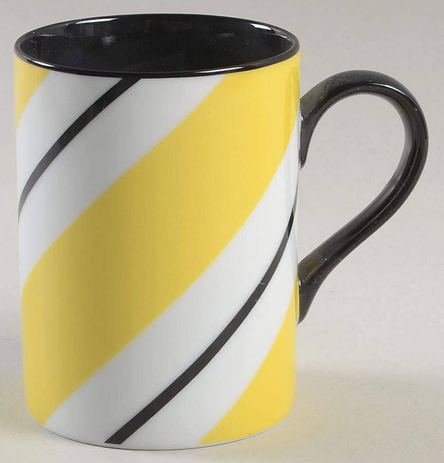 Monaco (Yellow and Black) Mug by Fitz & Floyd-1