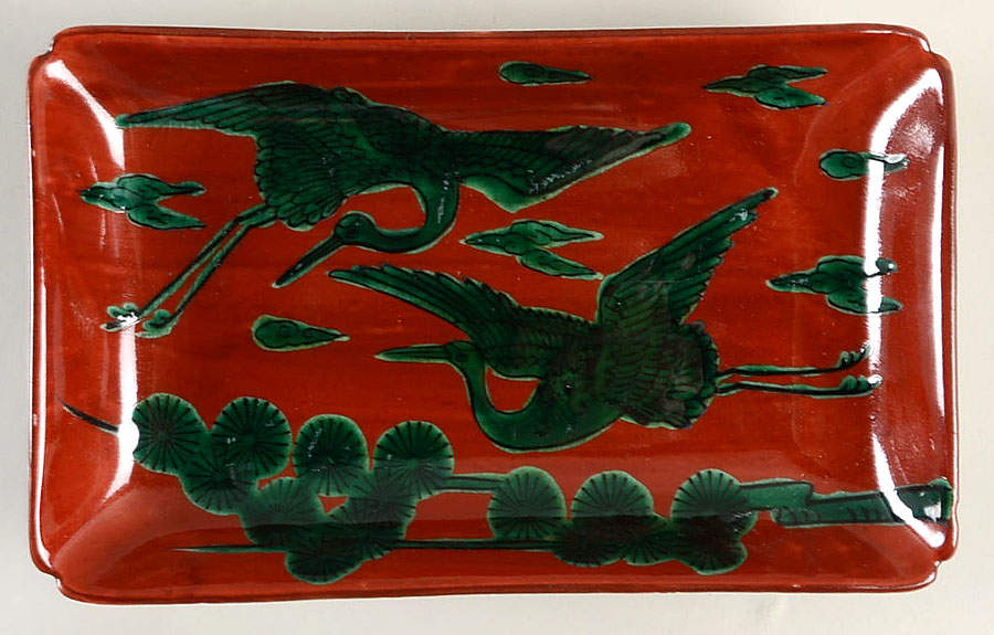 Flying Stork 8" Rectangular Tray by Fitz & Floyd-1