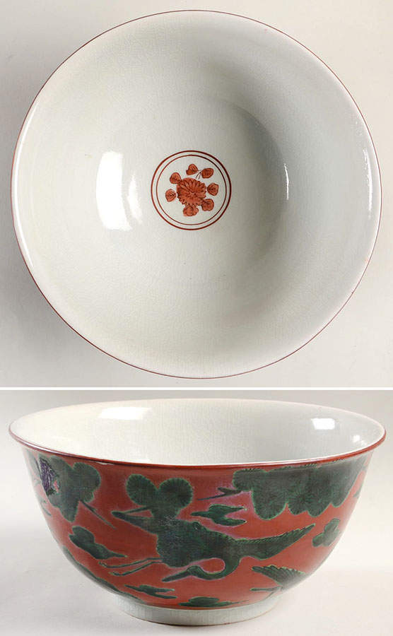 Flying Stork 9" Round Serving Bowl by Fitz and Floyd-1