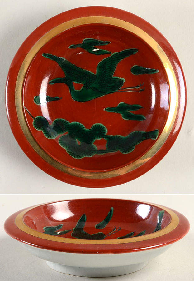 Flying Stork 5" Round Ashtray by Fitz & Floyd-1