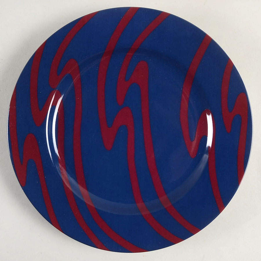 Rive Gauche (Plum on Blue) Salad Plate by Fitz & Floyd-1