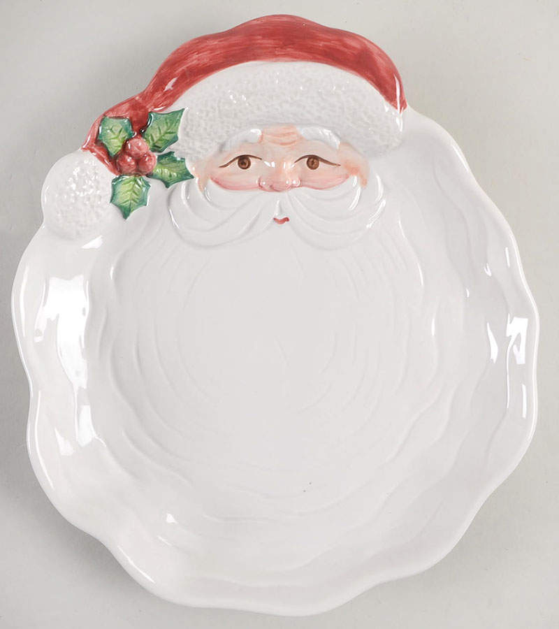Holiday Holly Santa Canape Tray by Fitz & Floyd-1