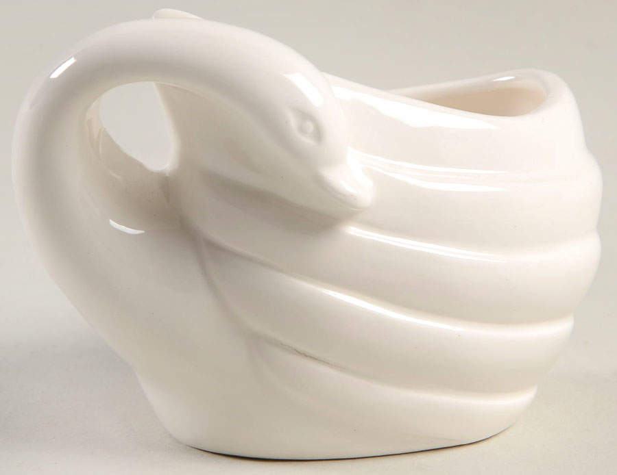 Art Deco Swan Figural Candlestick by Fitz and Floyd-1