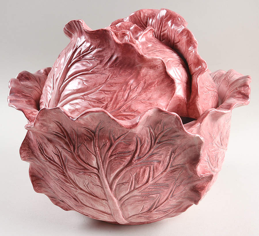Vegetable Harvest Cabbage Tureen & Lid by Fitz & Floyd-1